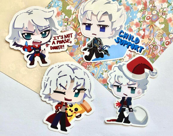 3.5 in stickers (V available)