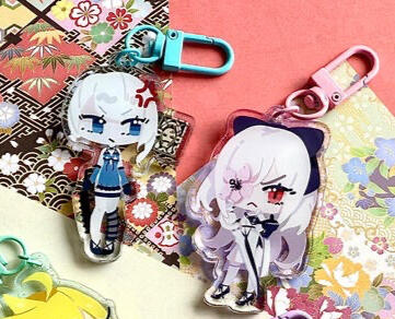 Kaine and Zero Charms, also available as stickers