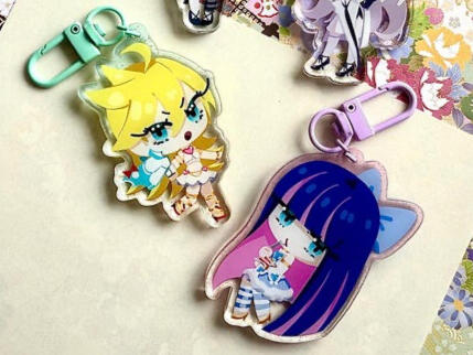 Panty & Stocking Charms, also available as 3.5 in stickers